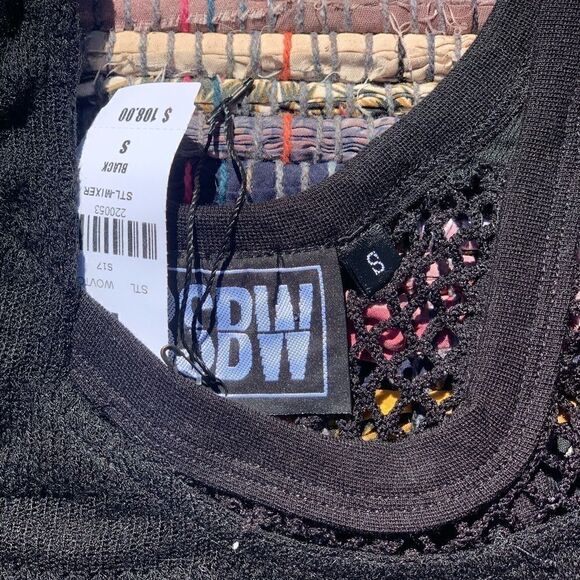 BSBW Black Meshed Crop Top Small - Picture 5 of 5